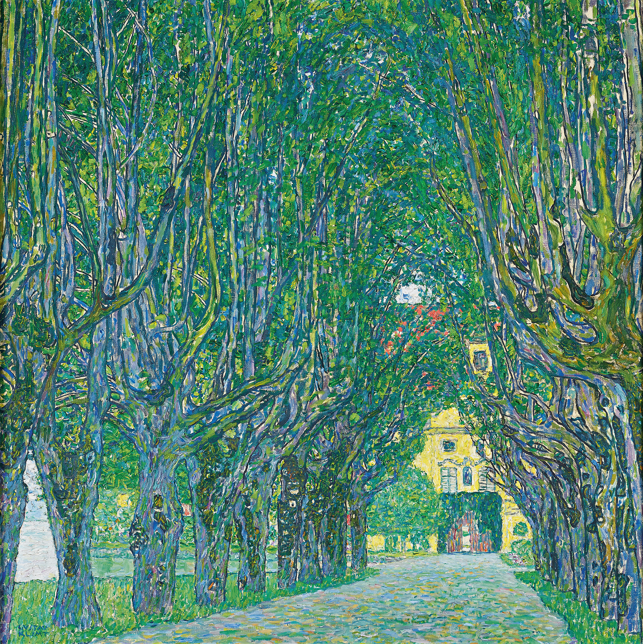 Avenue to the Kammer Castle, by Gustav Klimt, public domain