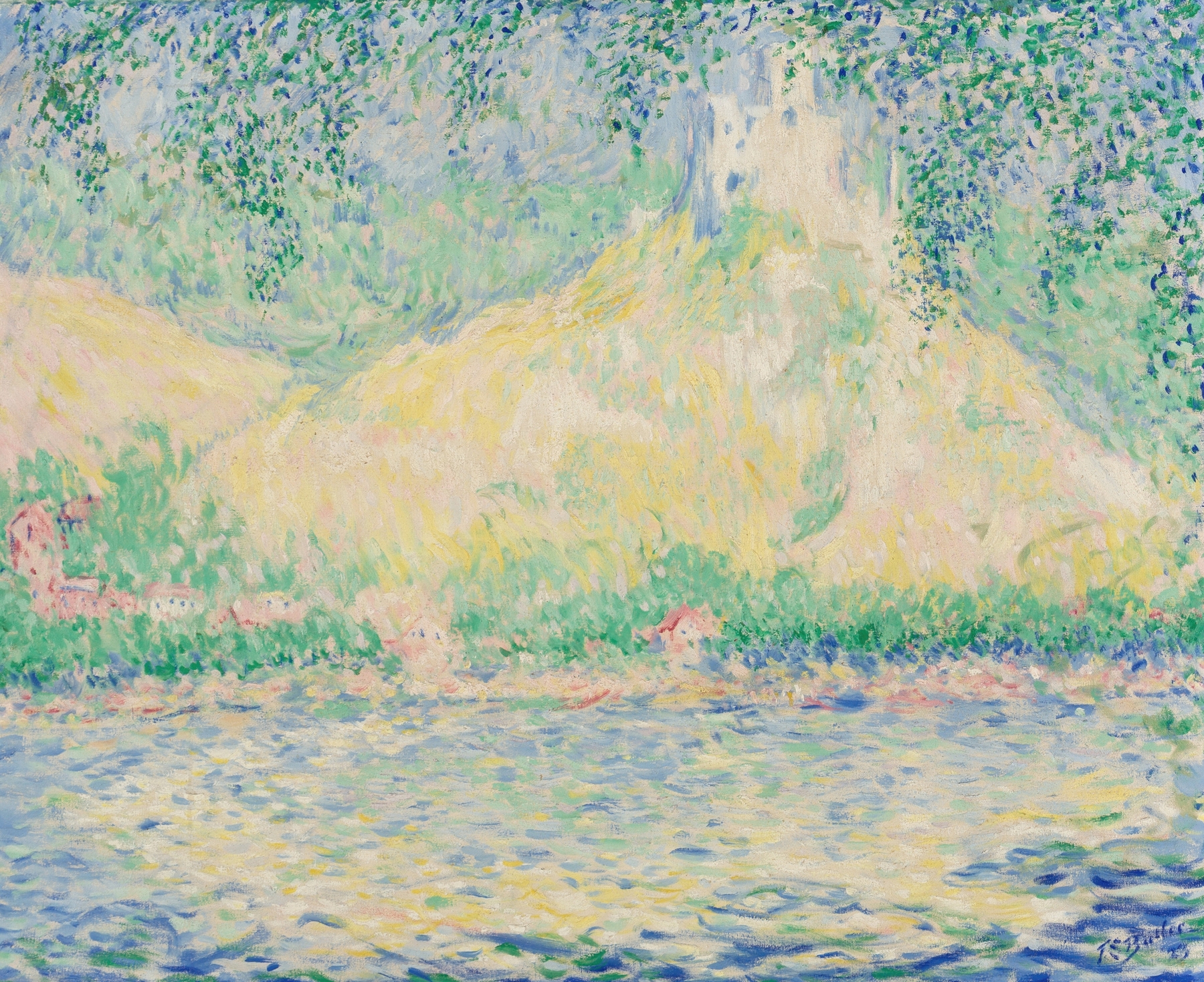 Château-Gaillard, Les Andelys on the Seine, oil painting by Theodore Earl Butler