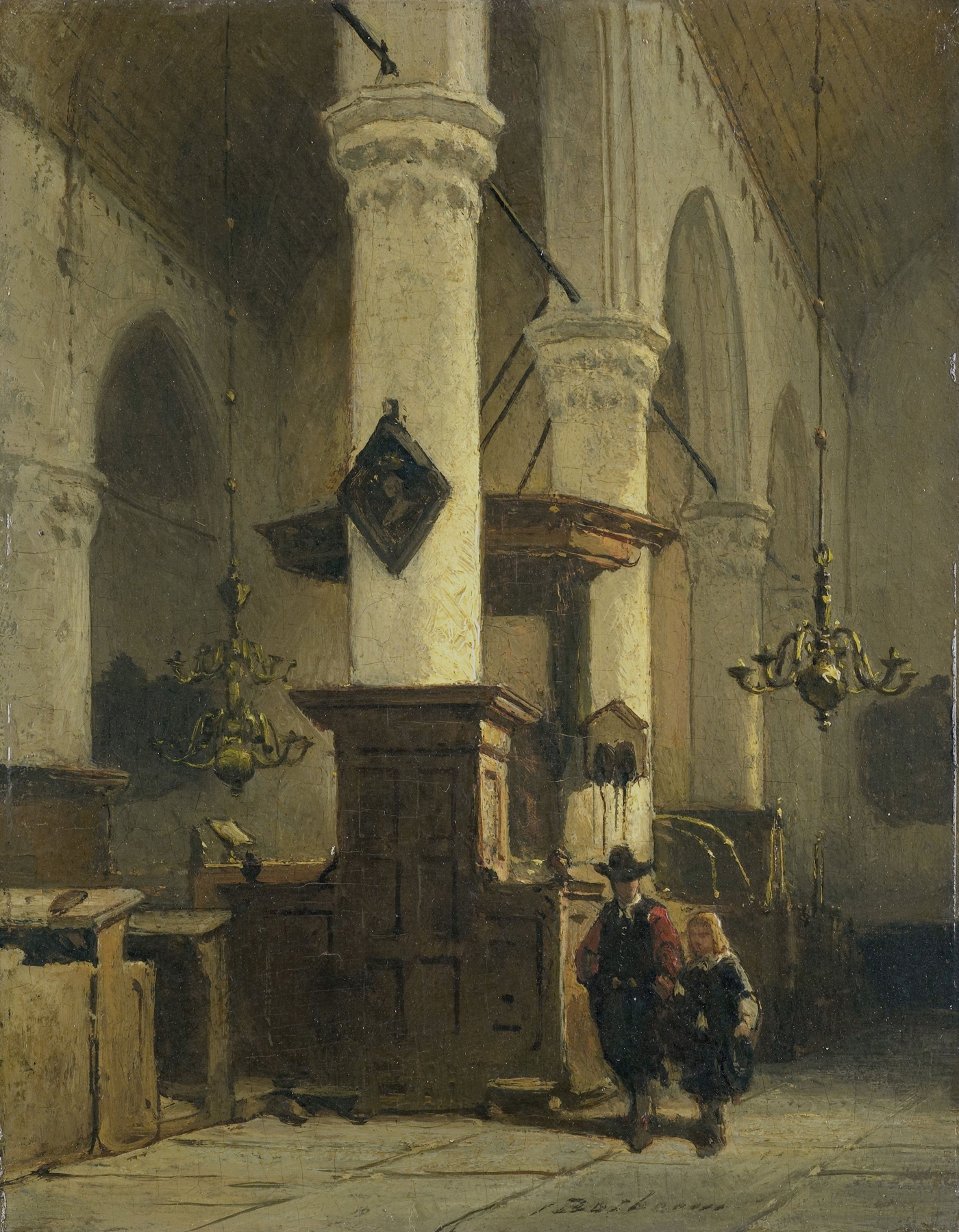 Church Interior, by Johannes Bosboom, public domain