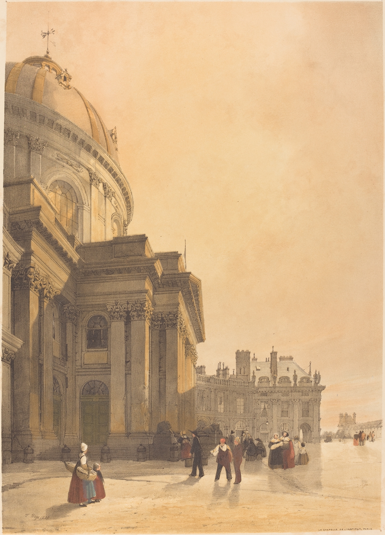 La Chapelle de l’Institut, Paris, by Thomas Shotter Boys, public domain