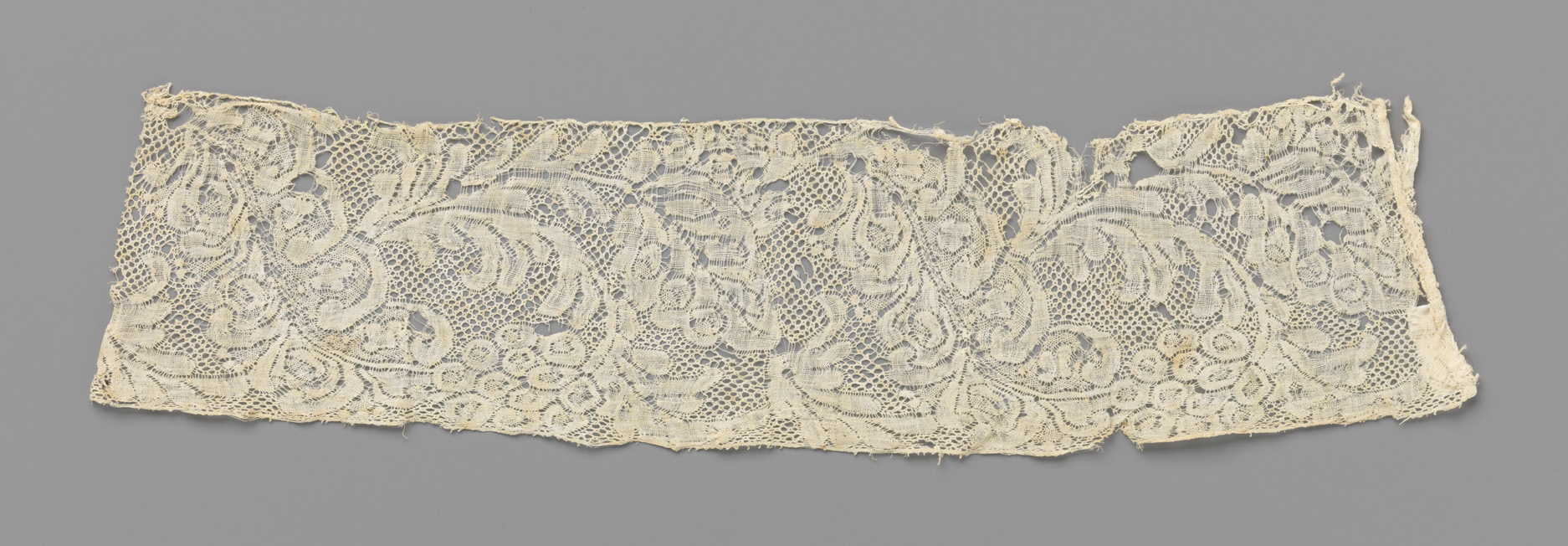 Lace artwork by Unknown Artist featuring floral motifs