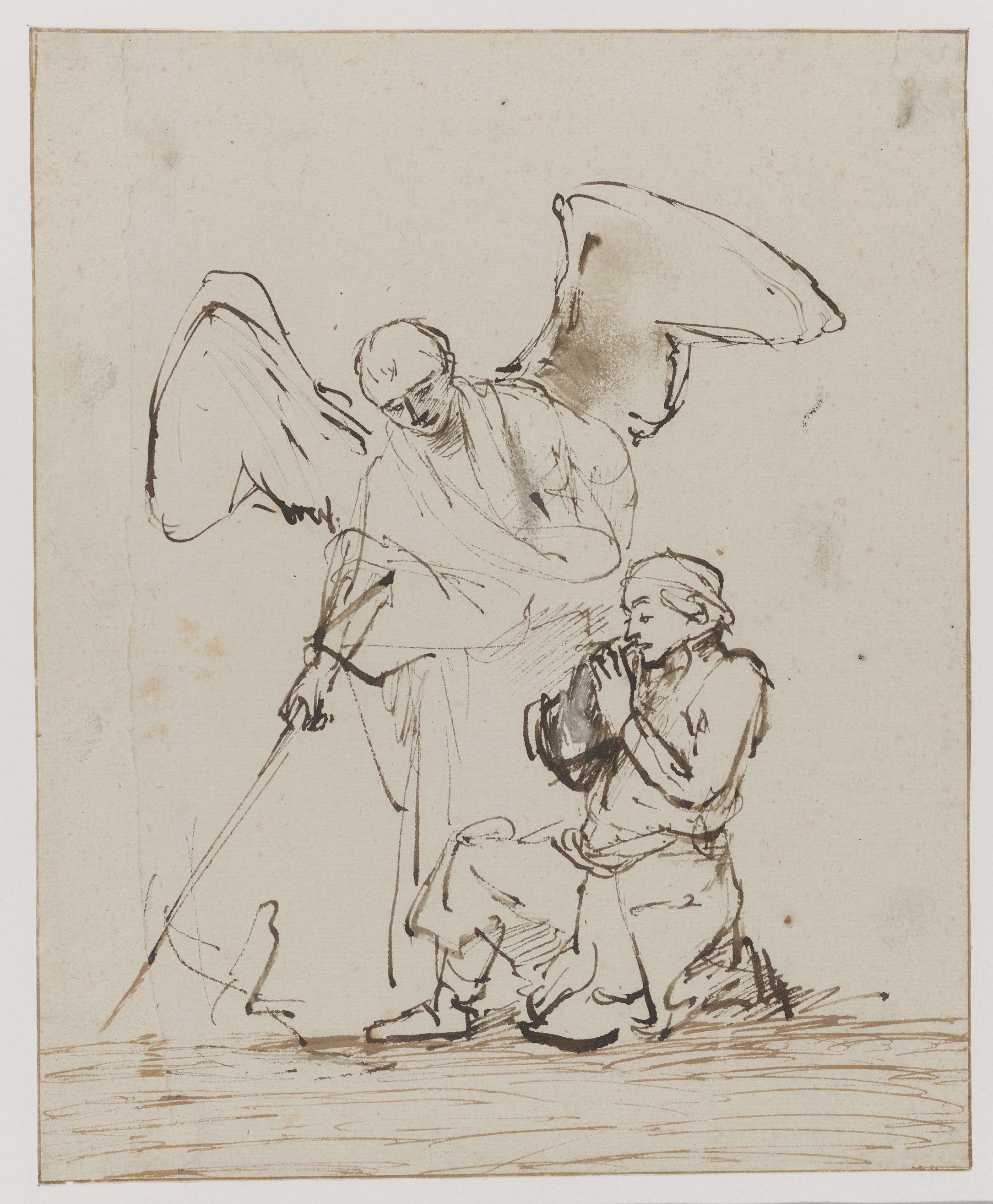 Tobias and the Angel with the Fish, oil on canvas by Willem Drost