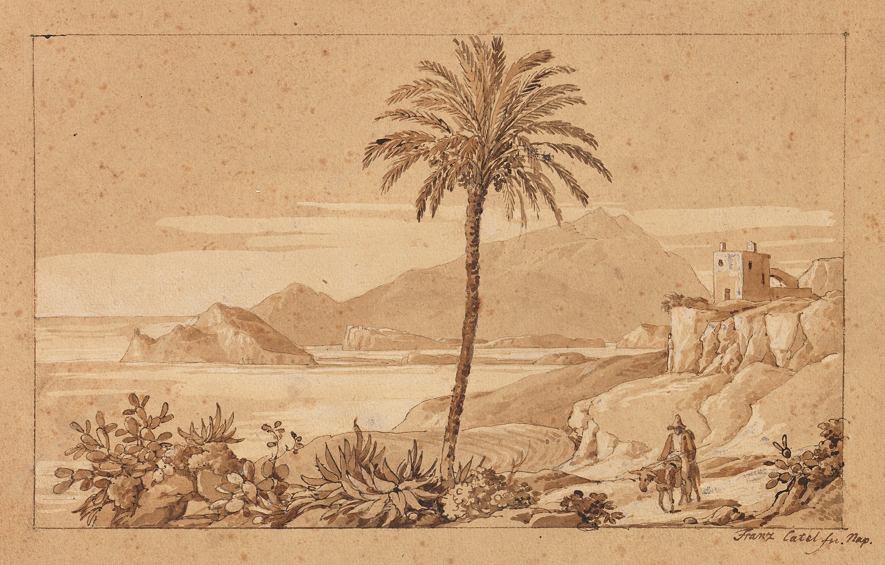 Golf von Neapel, by Franz Ludwig Catel, public domain
