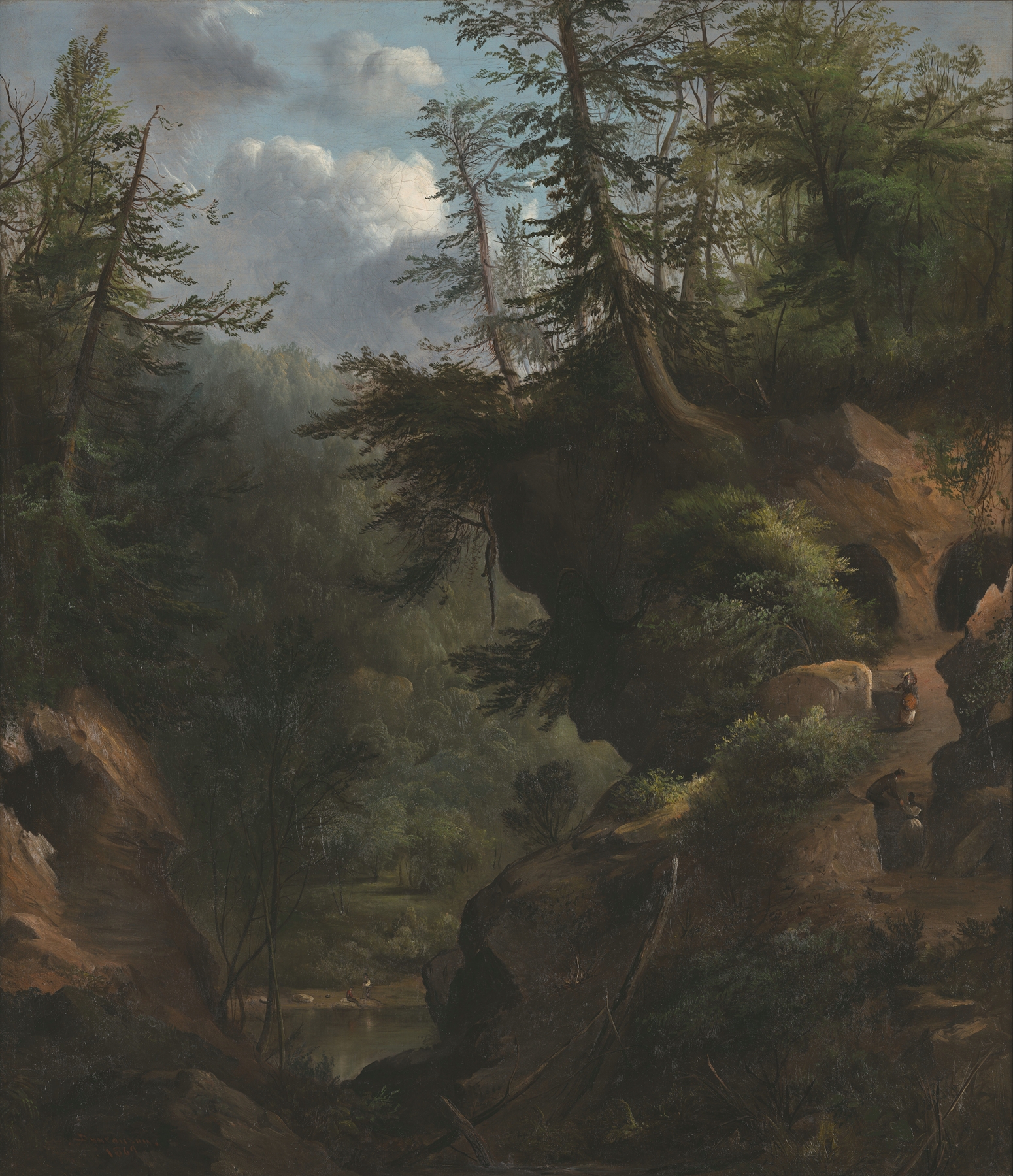 The Caves, by Robert S. Duncanson, public domain