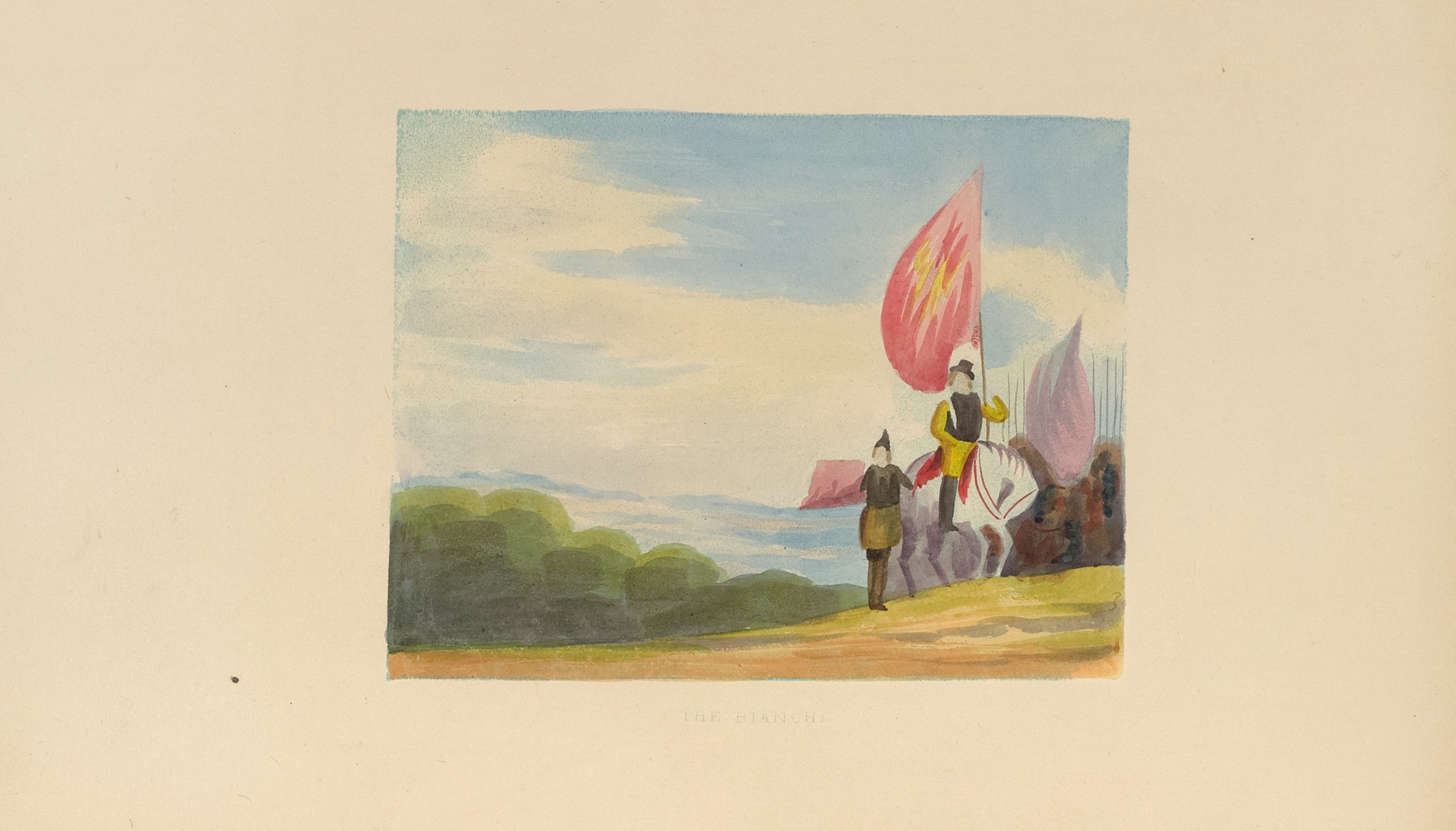 Figurative work by Frank Howard, 1838, featuring light and shadow in a romantic style