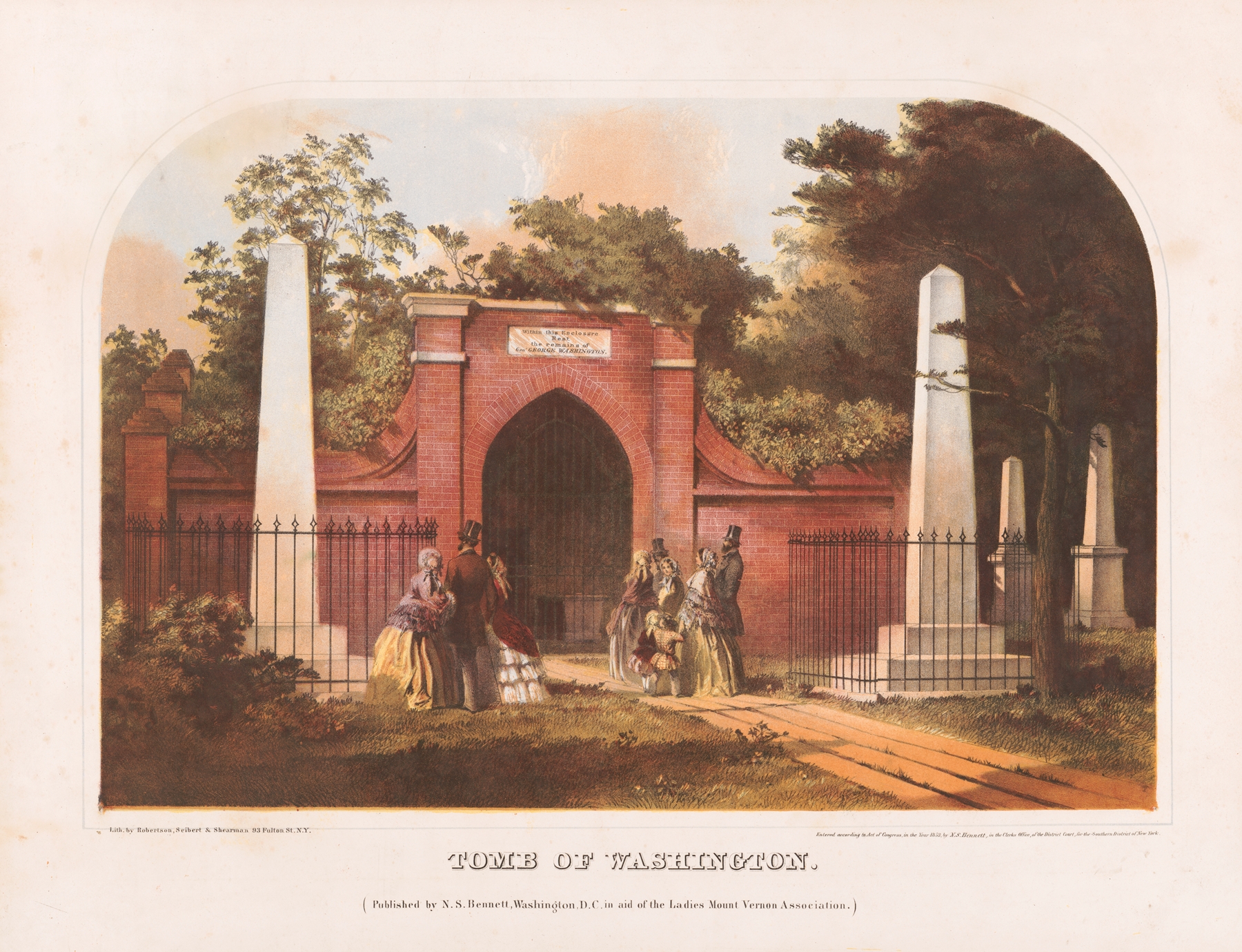 Tomb of Washington, by Robertson, Seibert & Shearman., public domain