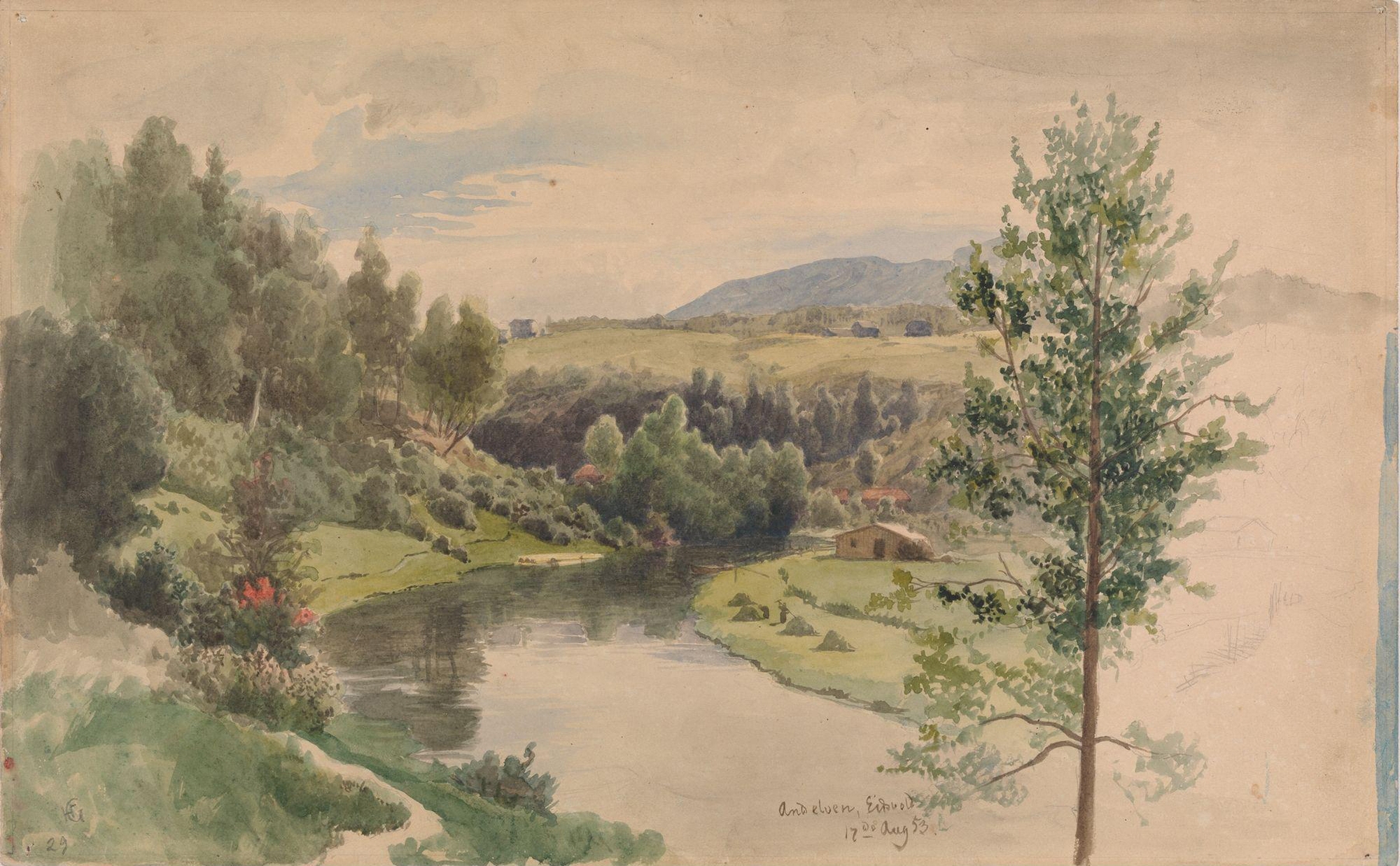 From Eidsvoll, by Hans Gude, public domain