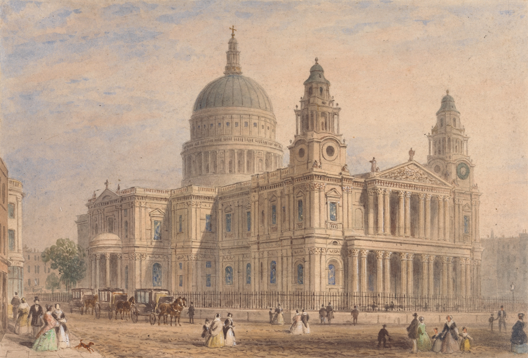 St. Paul’s Cathedral watercolor on paper by Thomas Hosmer Shepherd