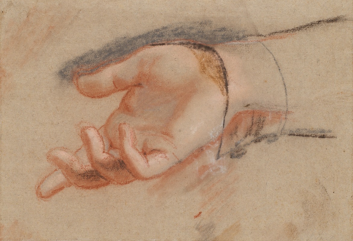 A detailed study of a woman's elbow by Jens Juel.
