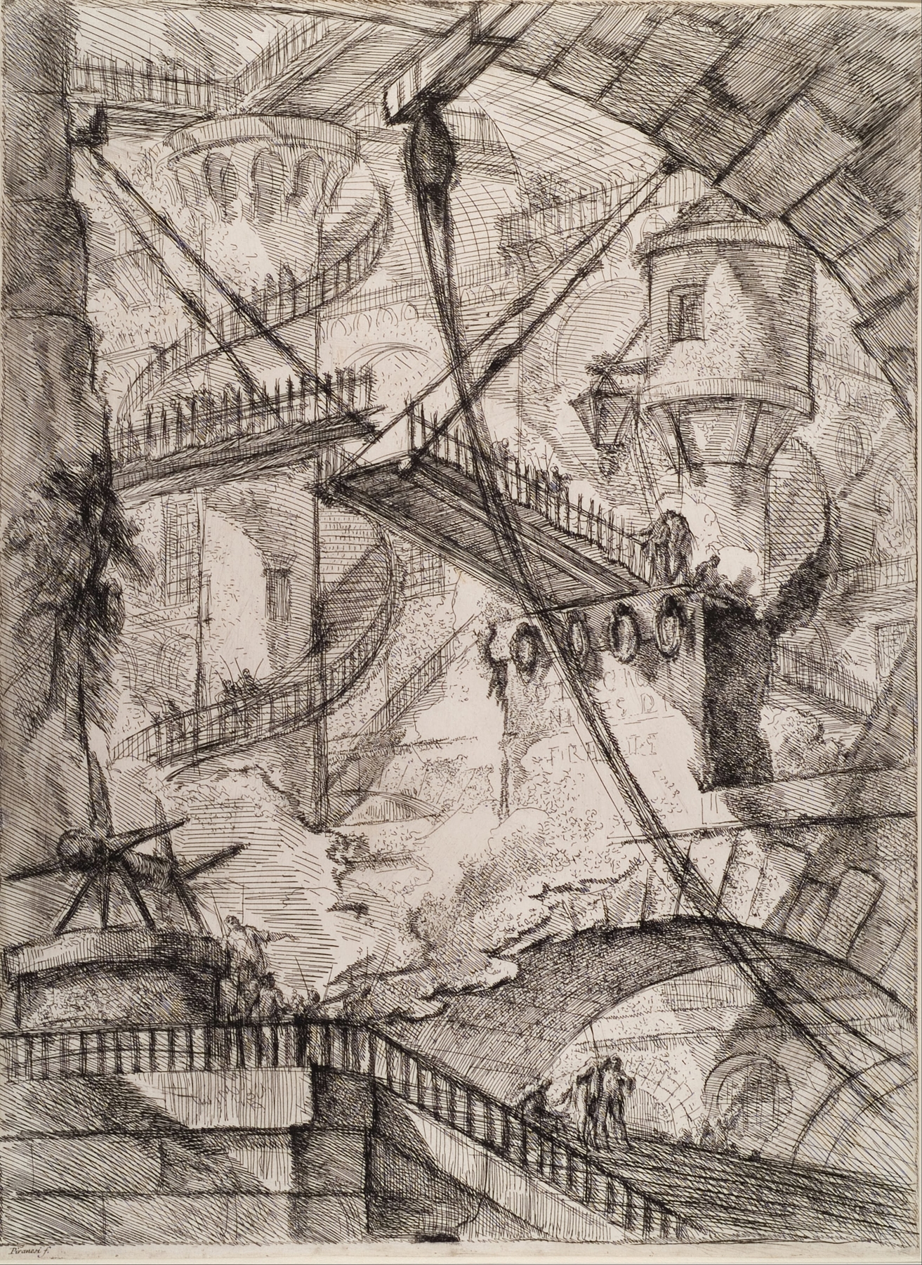 The Drawbridge, by Giovanni Battista Piranesi, public domain