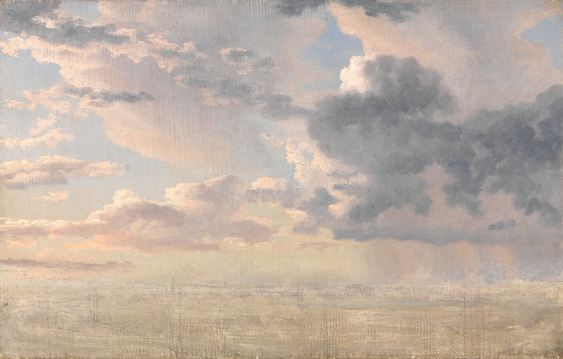 Study of Clouds over the Sound, by Christoffer Wilhelm Eckersberg, public domain