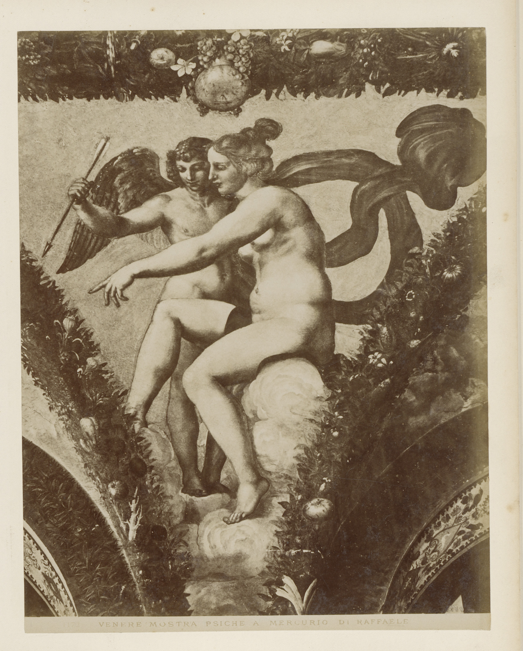 Fresco of Venus and Psyche, albumen print by Domenico Anderson