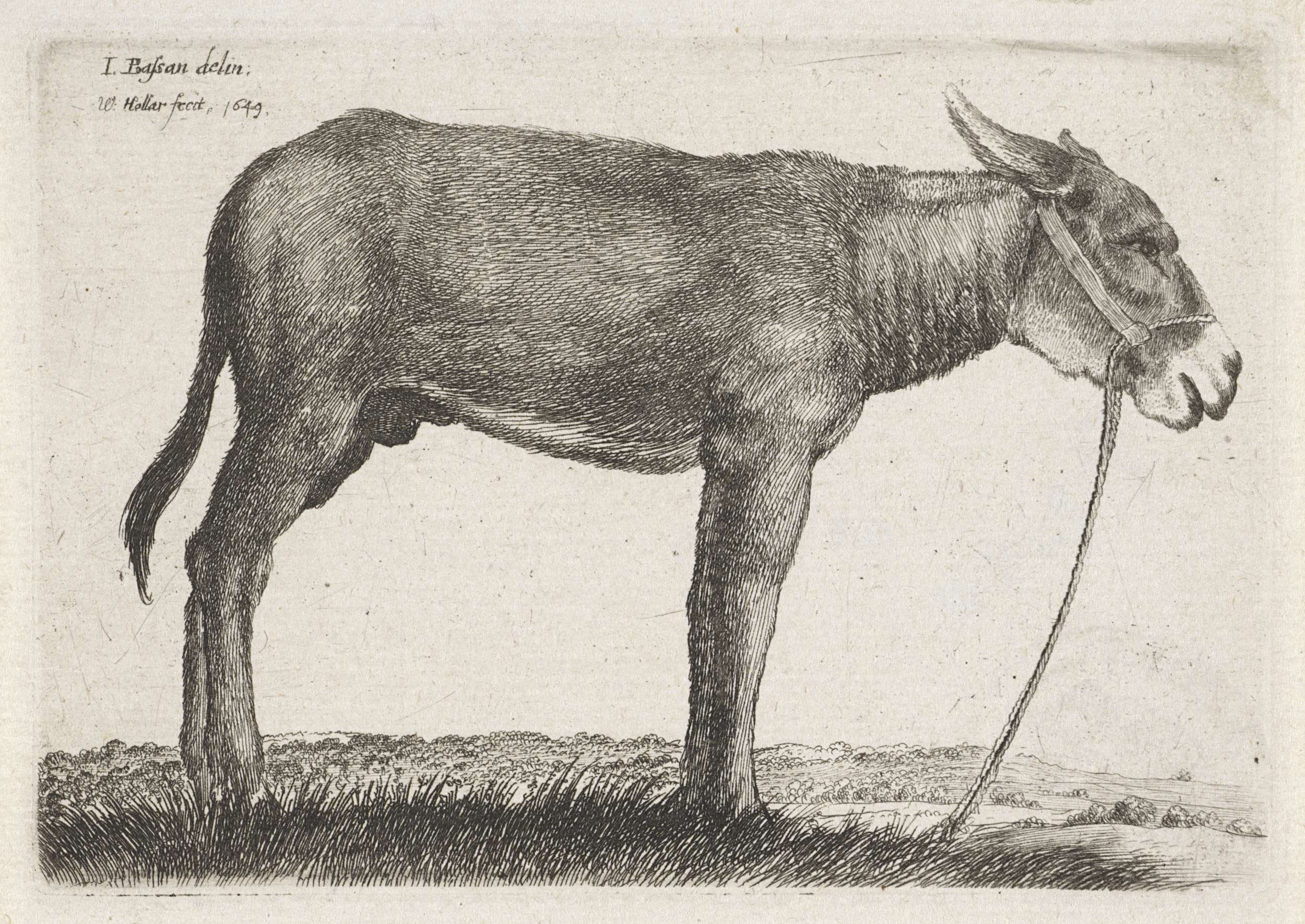 Ezel by Wenceslaus Hollar, etching depicting ethereal figures in a dreamlike haze.