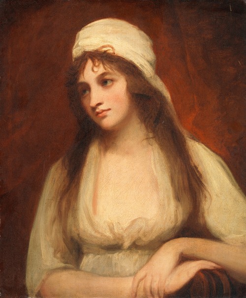 Portrait of Mary Tighe by George Romney, showcasing the poet's elegance.