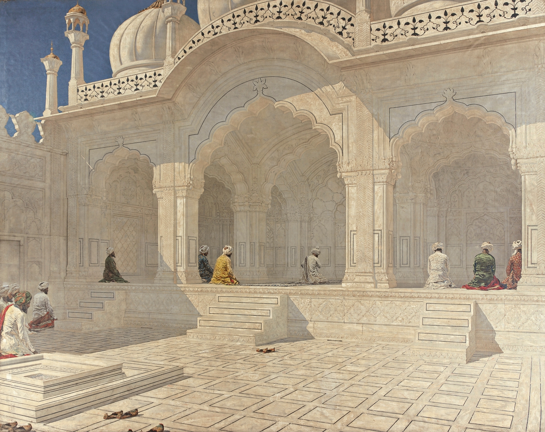 Pearl Mosque At Delhi, by Vasily Vereshchagin, public domain