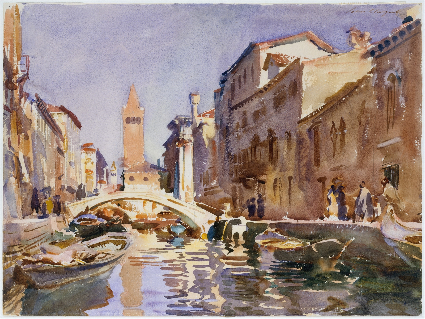 Venetian Canal, by John Singer Sargent, public domain