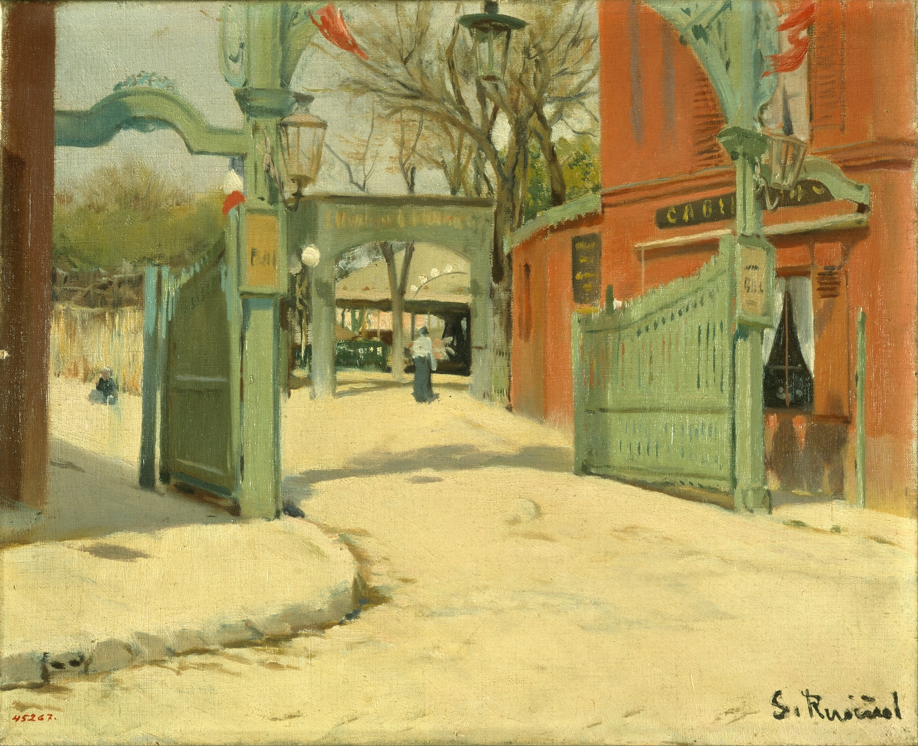 Entrance to the Park of the Moulin de la Galette, oil on canvas by Santiago Rusiñol