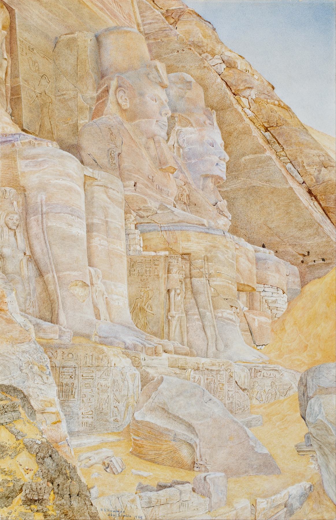 Temple of Ramses II, by Henry Roderick Newman, public domain