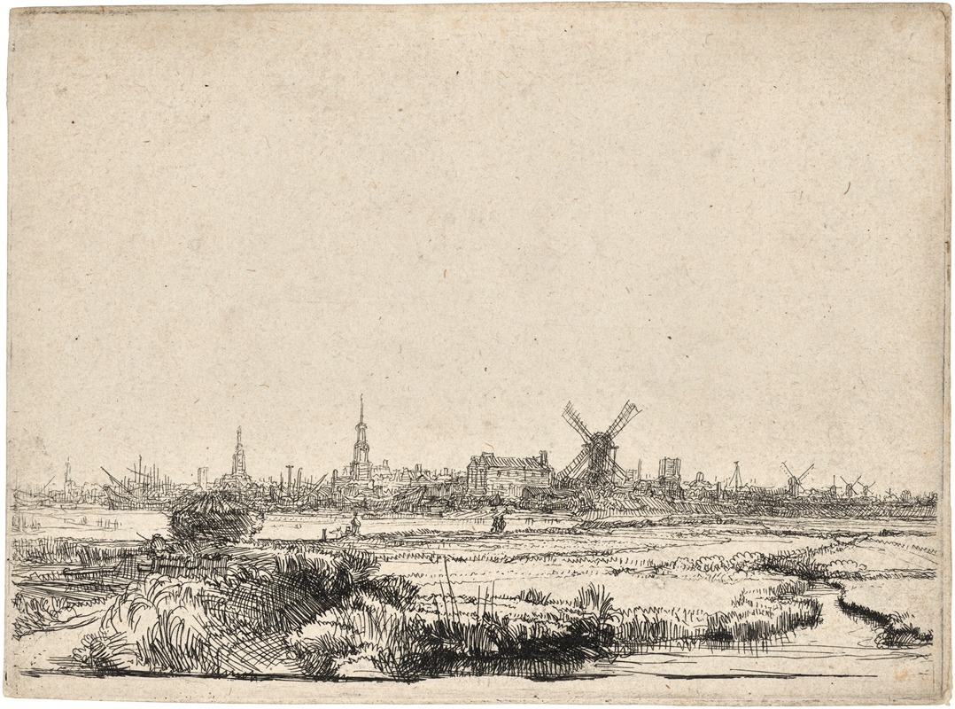 A serene view of Amsterdam showcasing its iconic architecture and waterways.