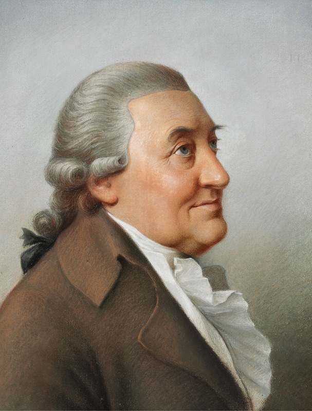 Portrait of Niels Ryberg by Jens Juel showcases a distinguished figure in a refined setting.