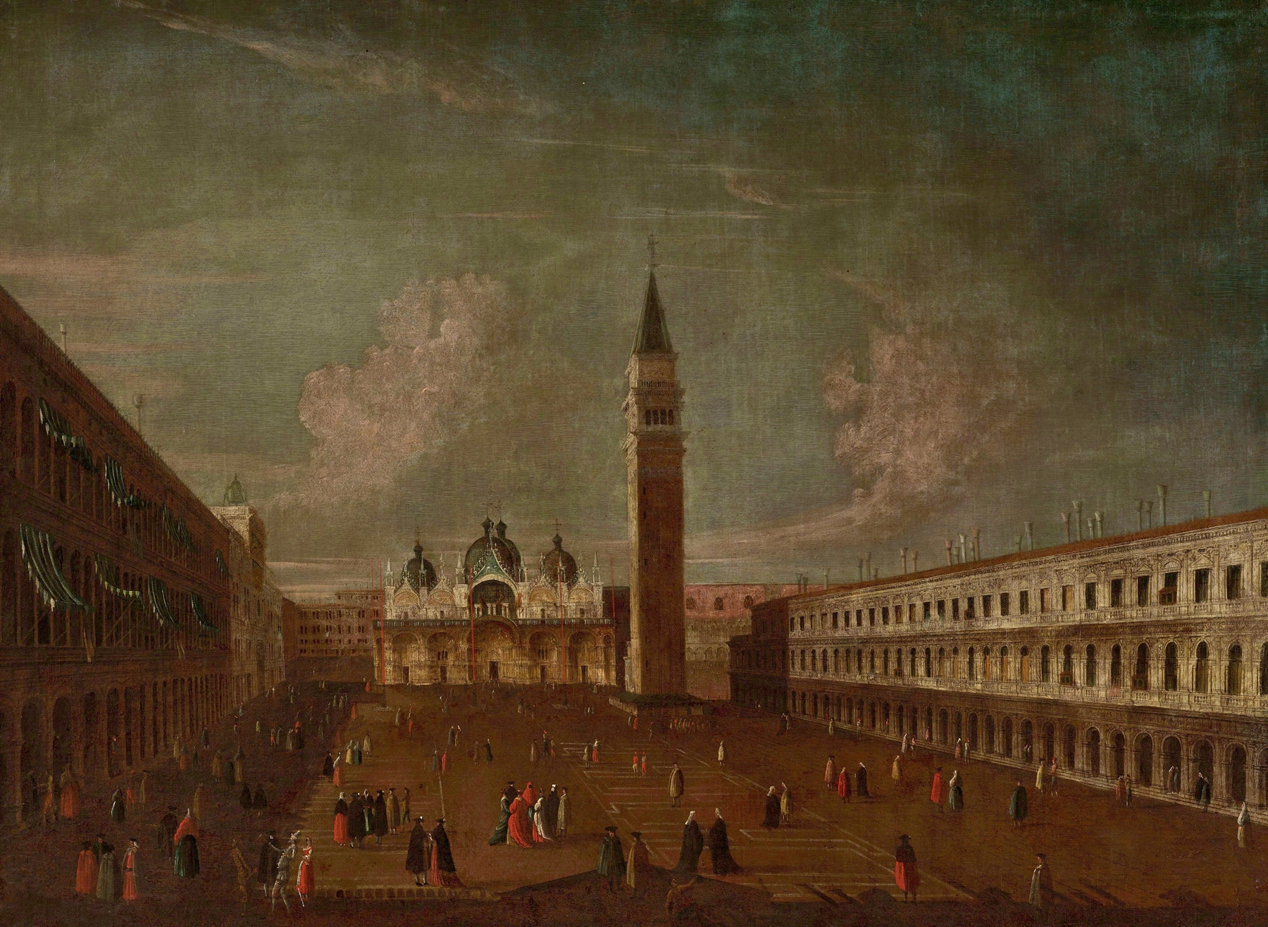 St Mark’s Square in Venice, Rococo, by Pietro Bellotti di Canaleti