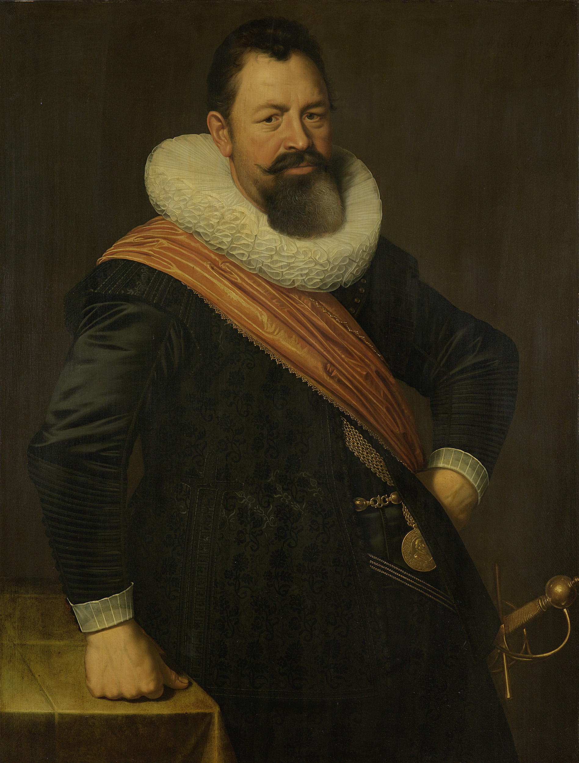 Portrait of Jochem Hendricksz Swartenhont, oil on panel by Nicolaes Eliasz Pickenoy