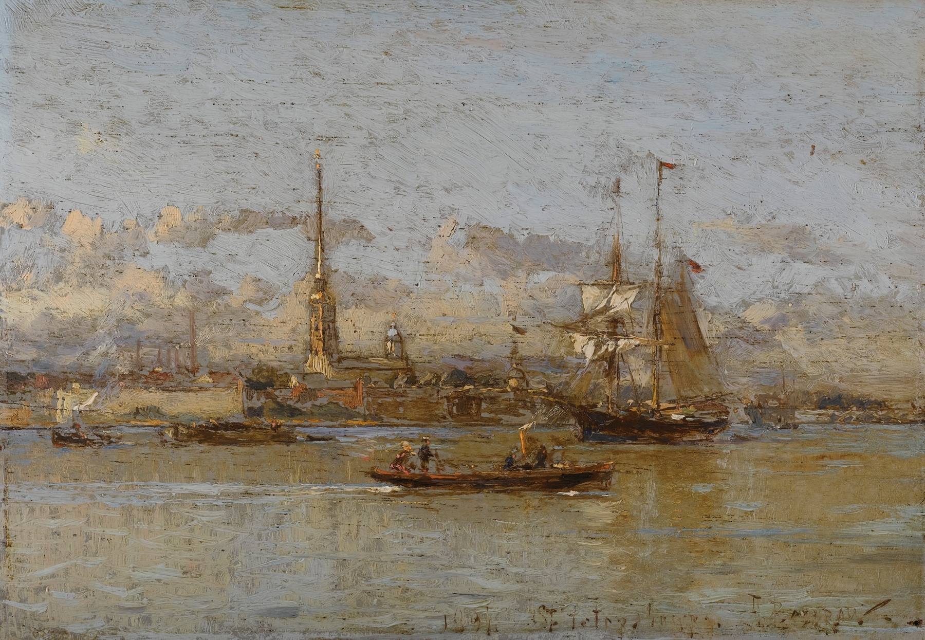 View Of St. Petersburg, by Alexander Karlovich Beggrov, public domain