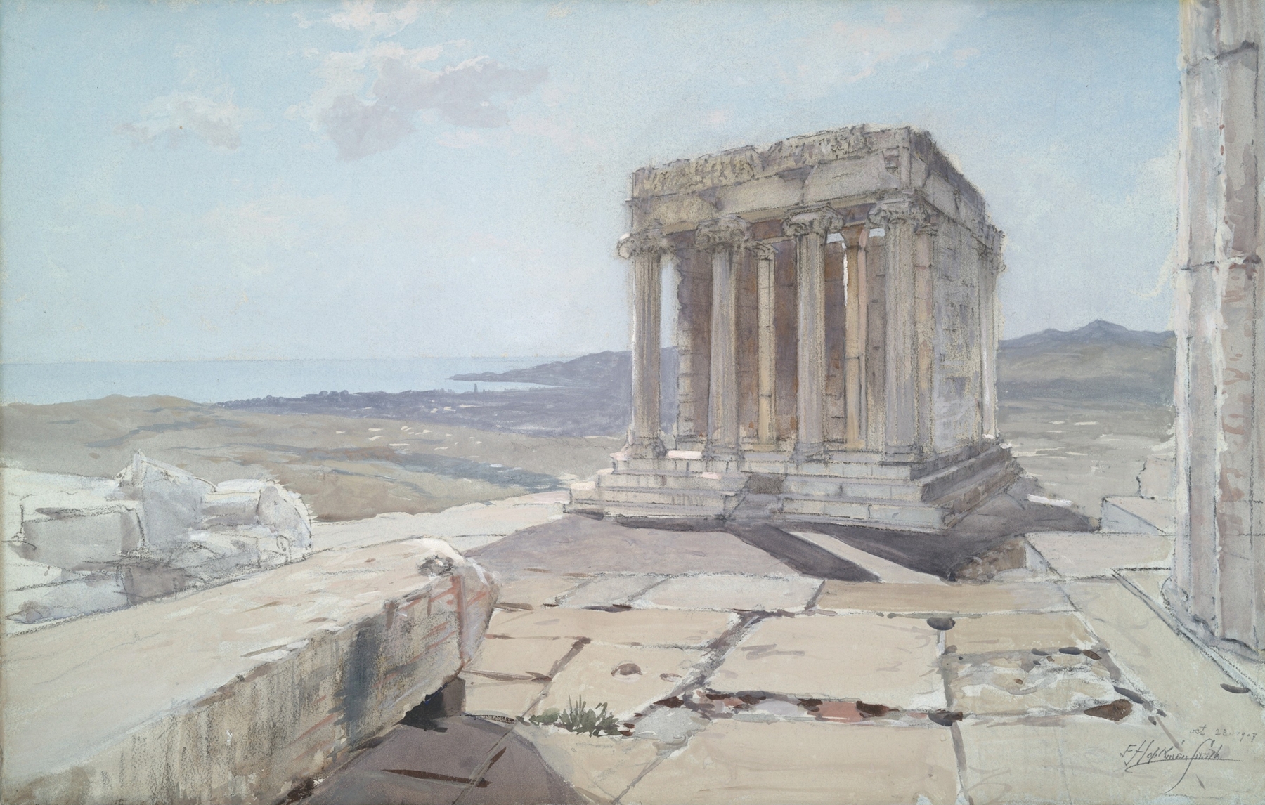 Temple of the Wingless Victory by Francis Hopkinson Smith, neoclassicism, architecture