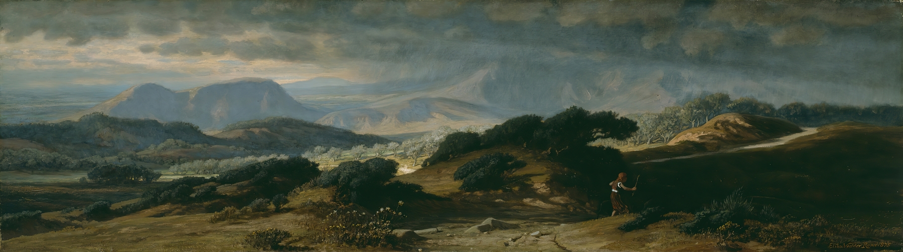 Storm in Umbria, by Elihu Vedder, public domain