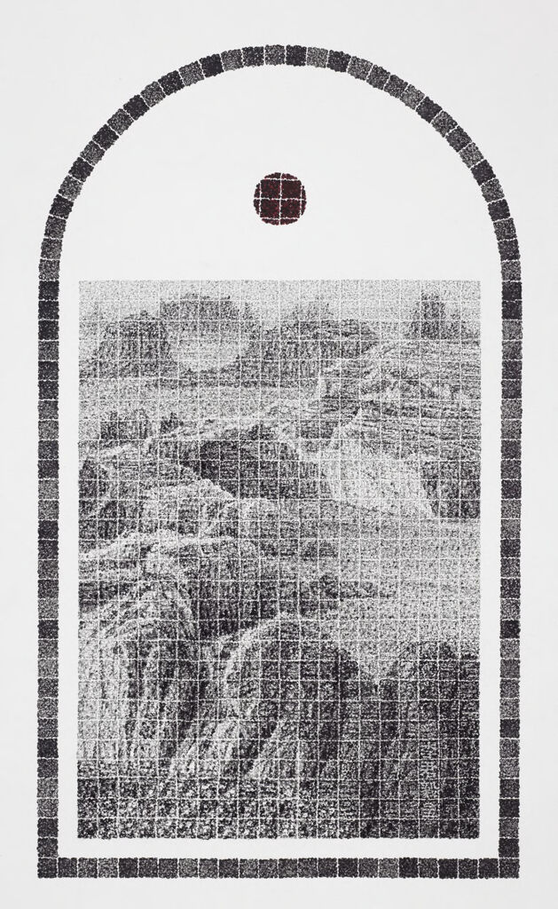 Fantastic Mountains in Western China, from the series "Sacrifice", by Lee Chun-Yi (Li Junyi) 李君毅, public domain