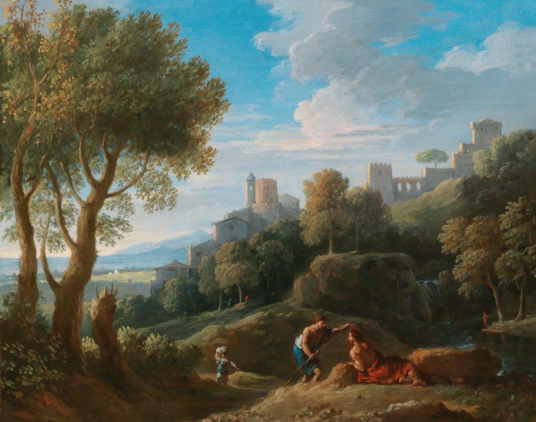 A Campagna landscape, by Jan Frans Van Bloemen, public domain