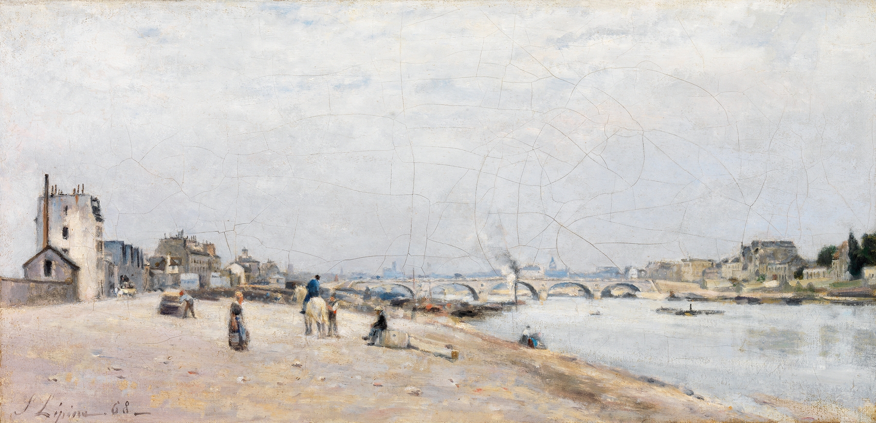 The Seine à Bercy, by Stanislas Lépine, public domain