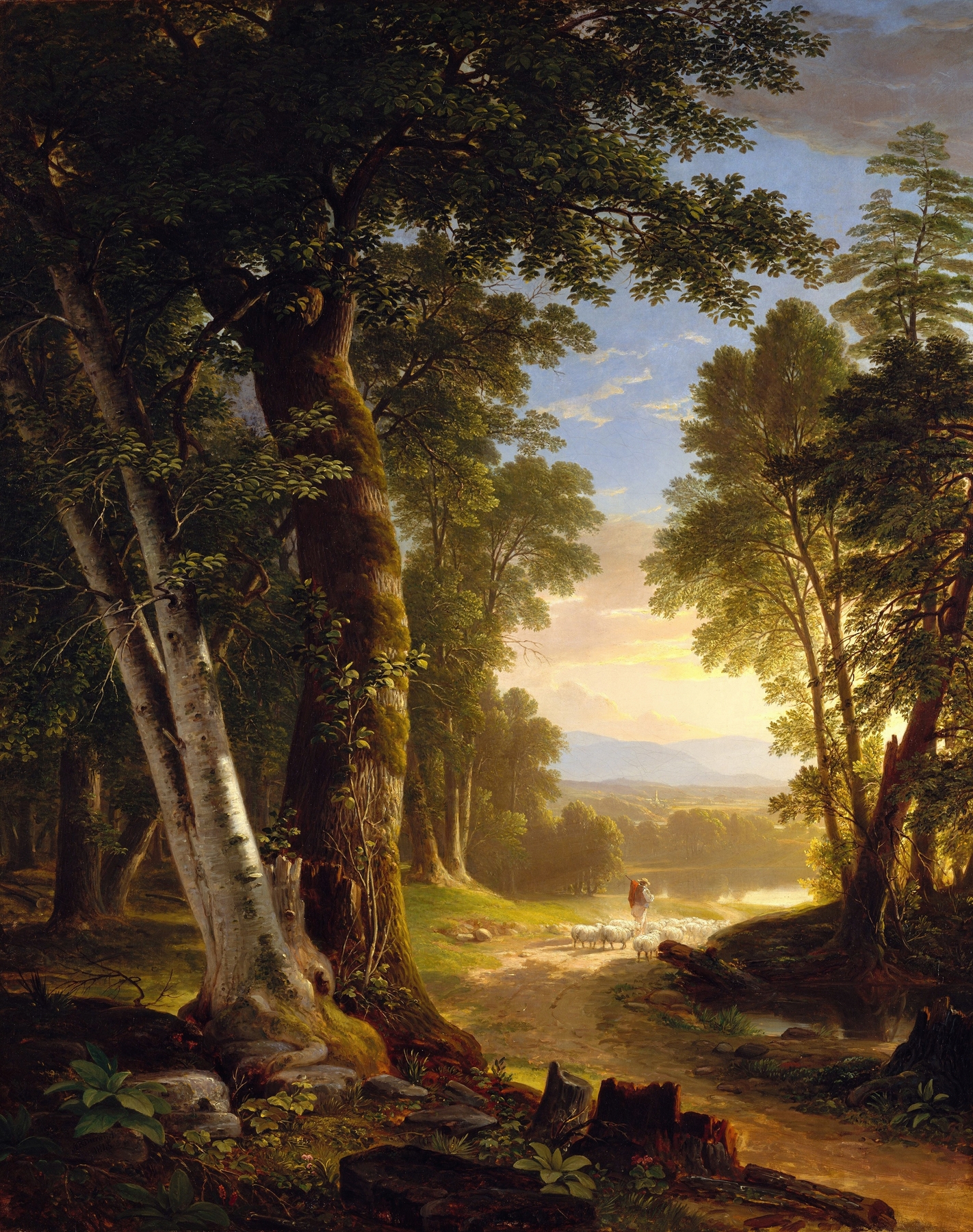 The Beeches, by Asher Brown Durand, public domain
