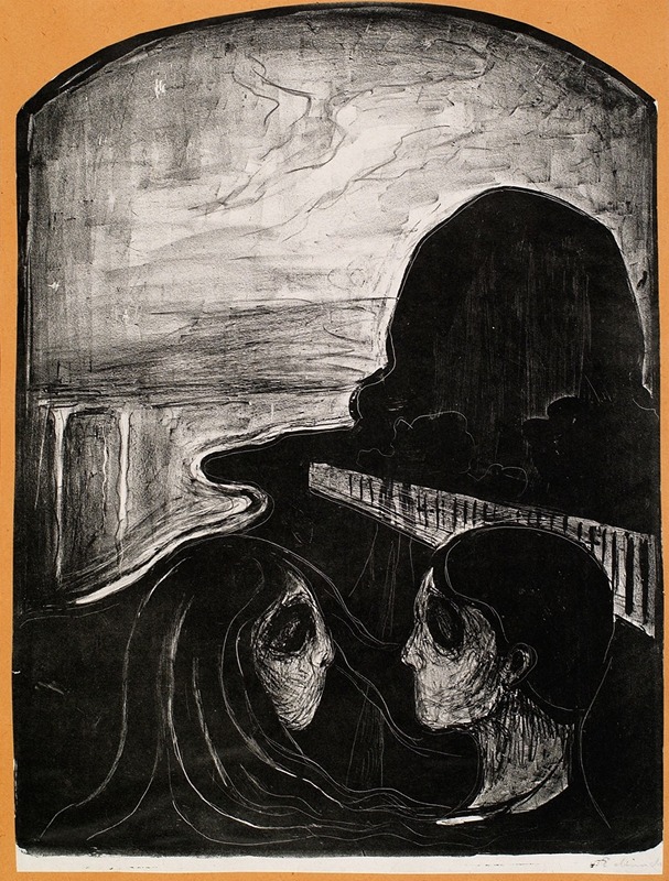 Edvard Munch's *Attraction I* features a couple in an intimate embrace, capturing deep emotions.