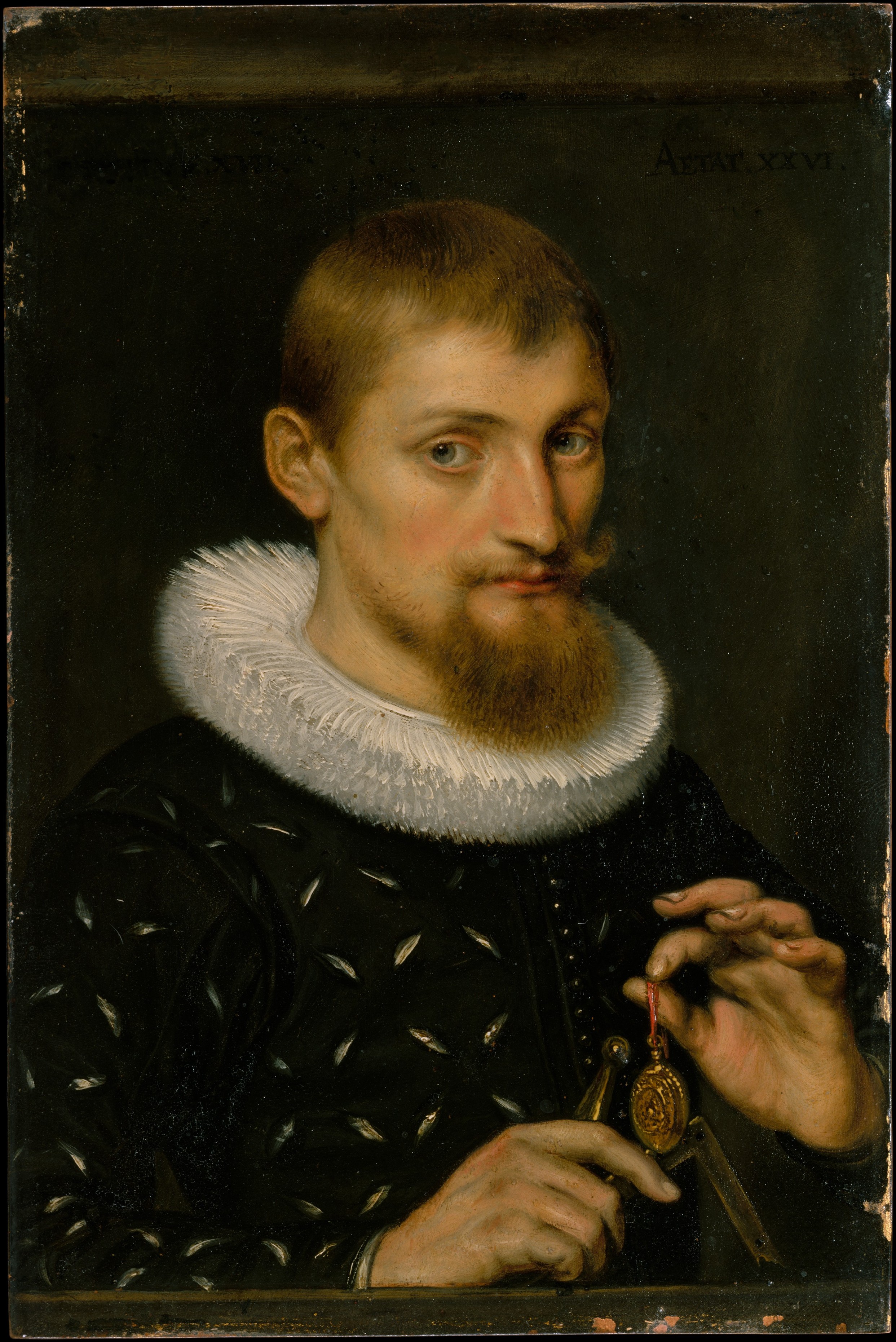 Portrait of a Man, Possibly an Architect or Geographer, by Peter Paul Rubens, public domain