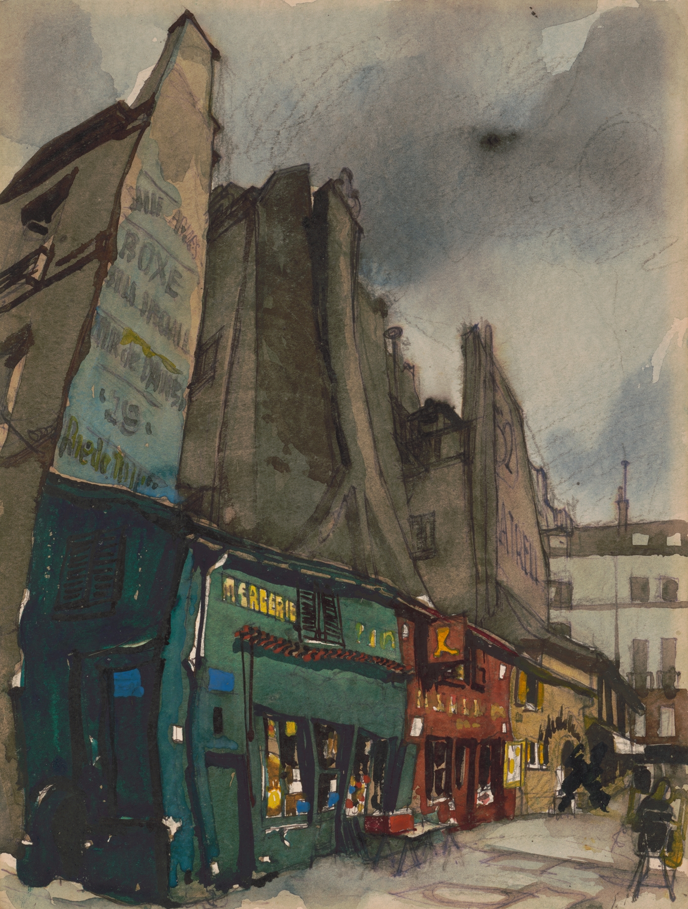 Architecture of Place St. André des Arts, Paris by Victor Alfred Lundy, medium unknown