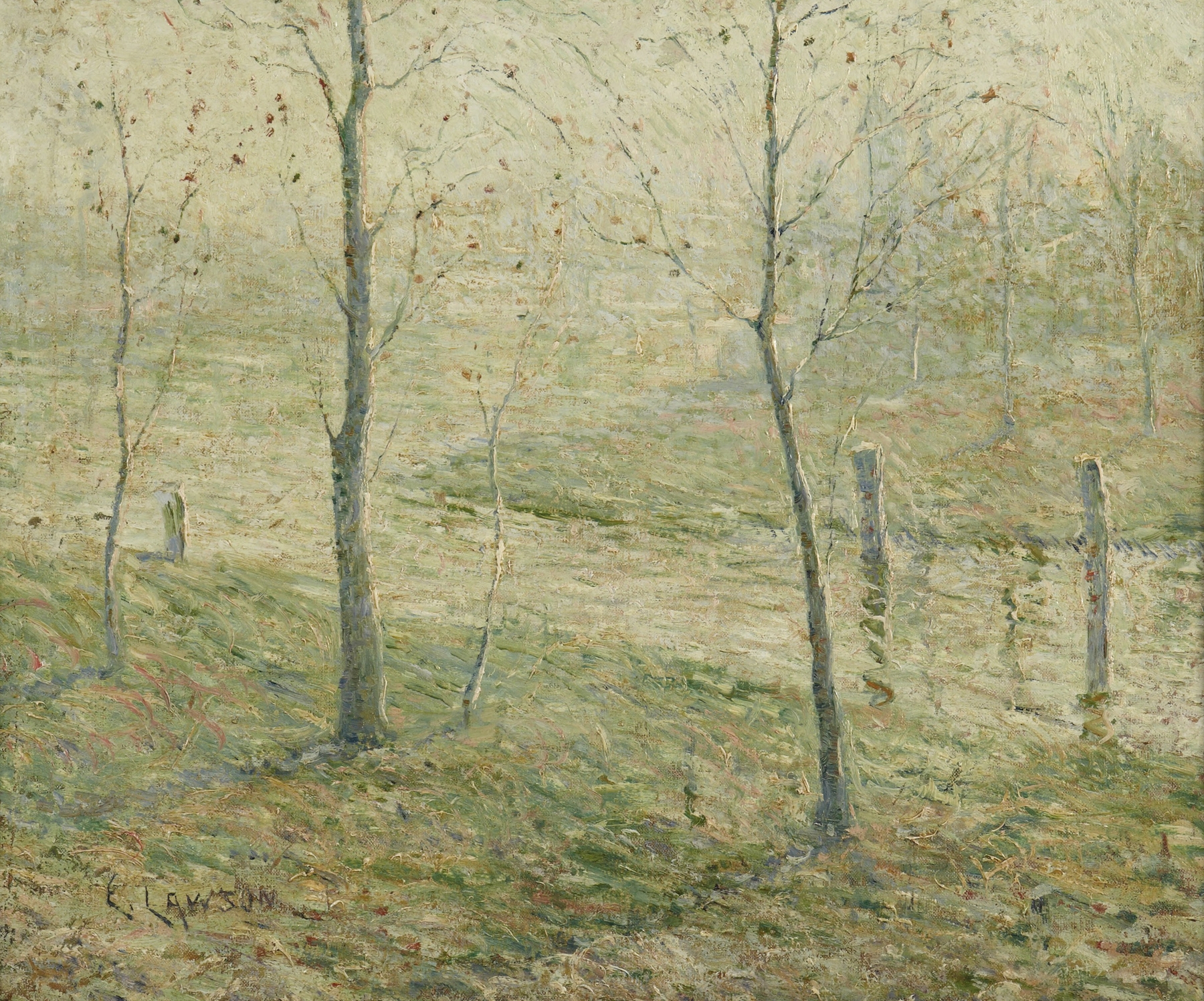 Morning Mist, by Ernest Lawson, public domain