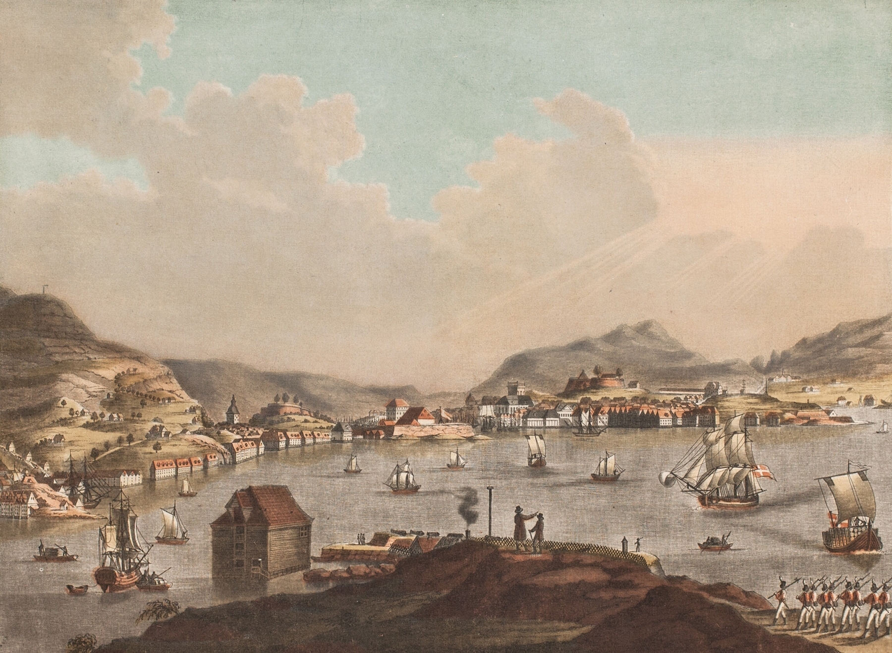 La ville de Bergen, by Georg Haas, public domain