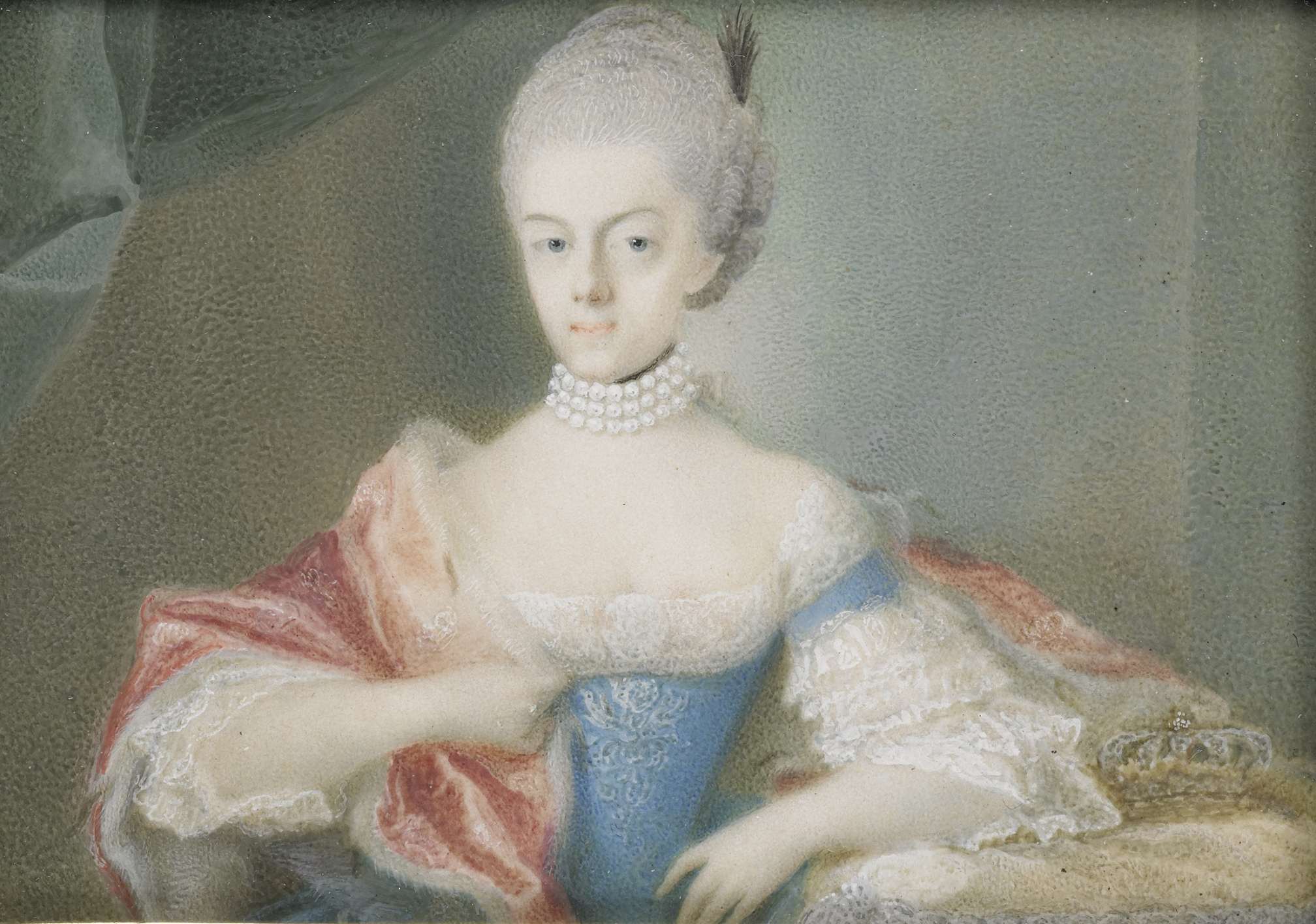 Portrait of Frederika Sophia Wilhelmina, Rococo oil painting by unknown artist