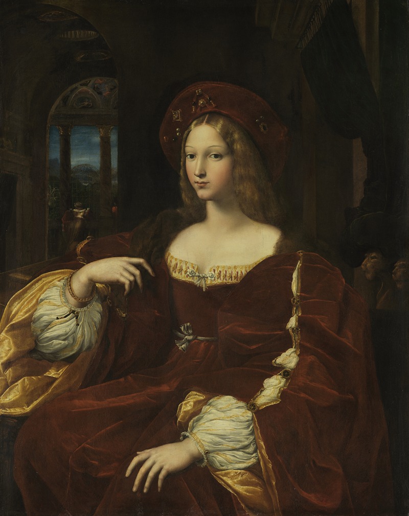 Portrait of Jeanne d'Aragon by Raphael.