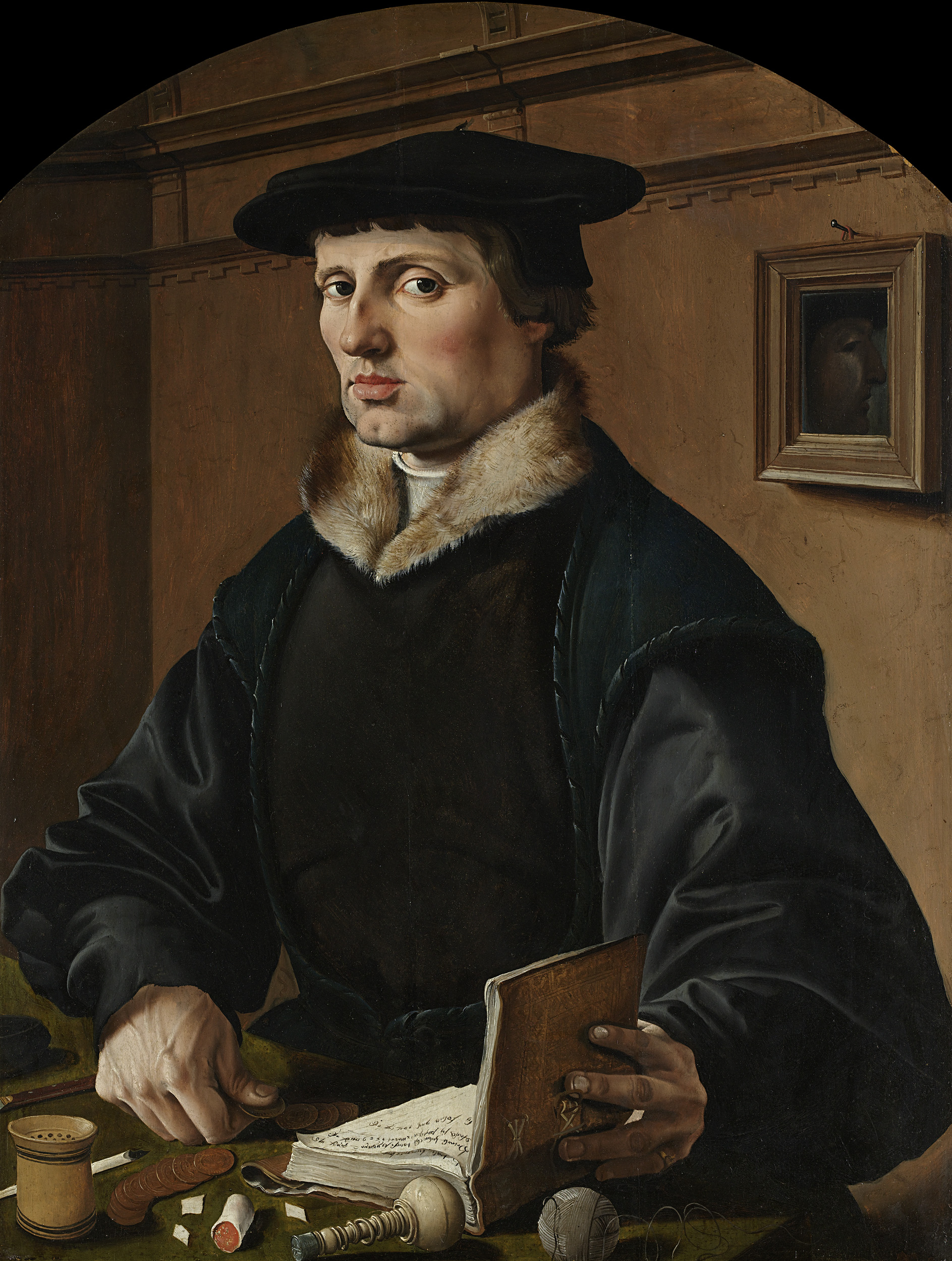 Portraits of a couple, oil on panel by Maarten van Heemskerck