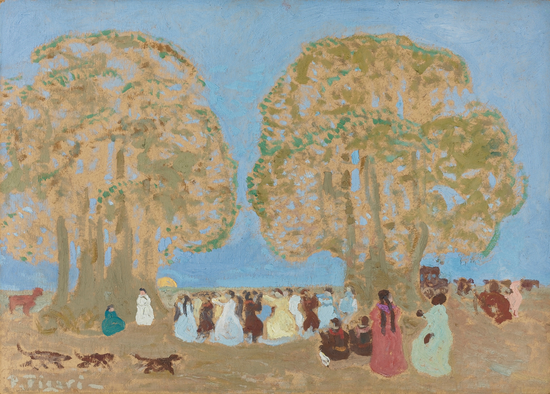 Pericón, by Pedro Figari, public domain