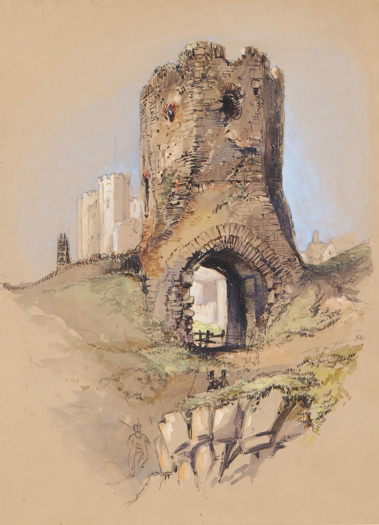 Ruined Gateway, Dover Castle, by Clarkson Stanfield, public domain