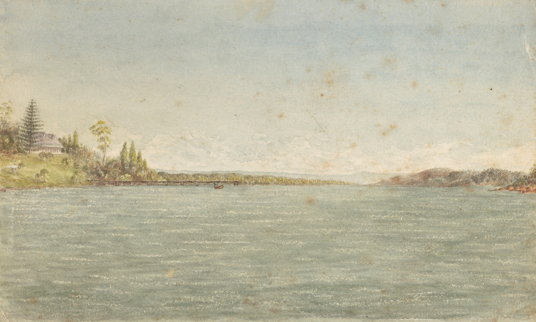 Impressionist landscape of Parramatta River by George Sherriff