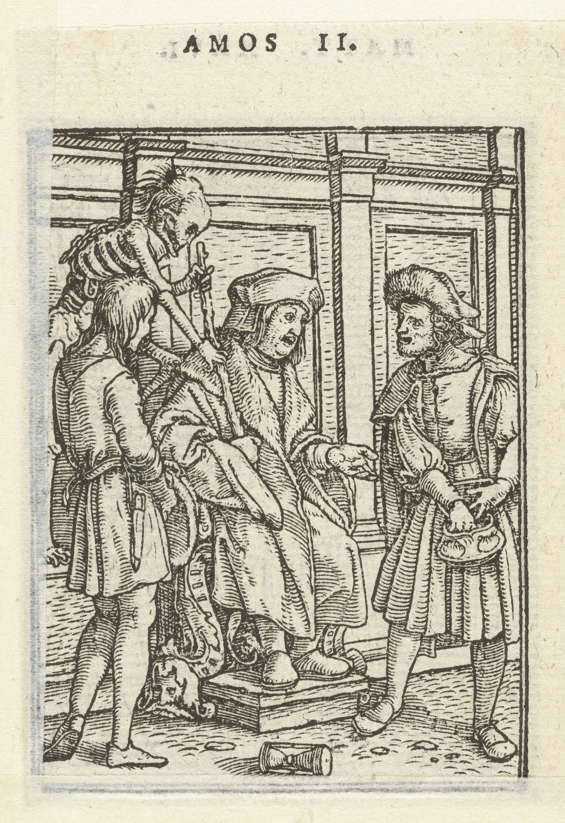 Rechter en de Dood, by Hans Holbein (II), public domain