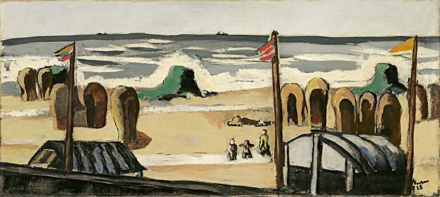 Grauer Strand, by Max Beckmann, public domain