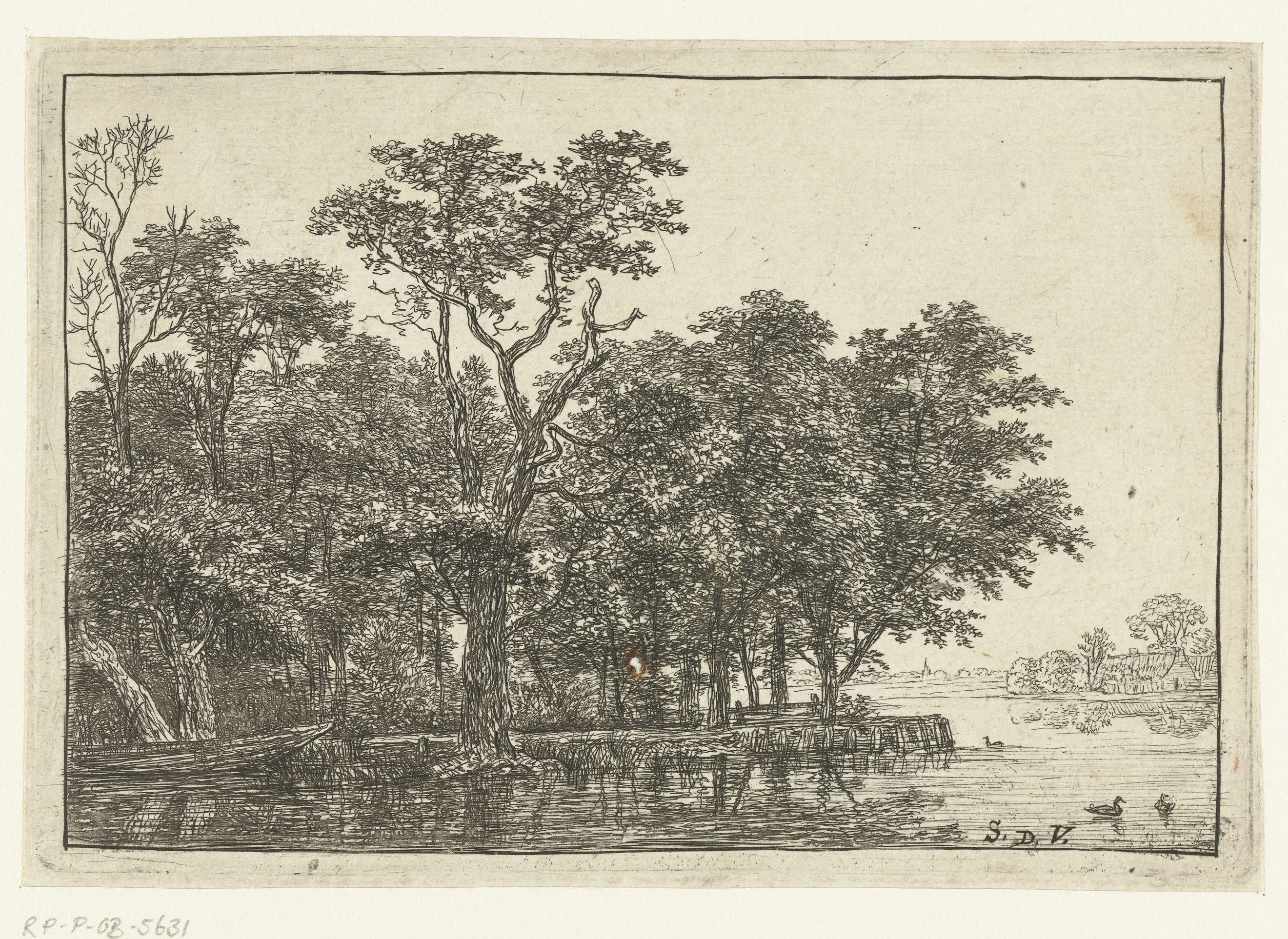 Het kleine schiereiland, by Simon de Vlieger, public domain