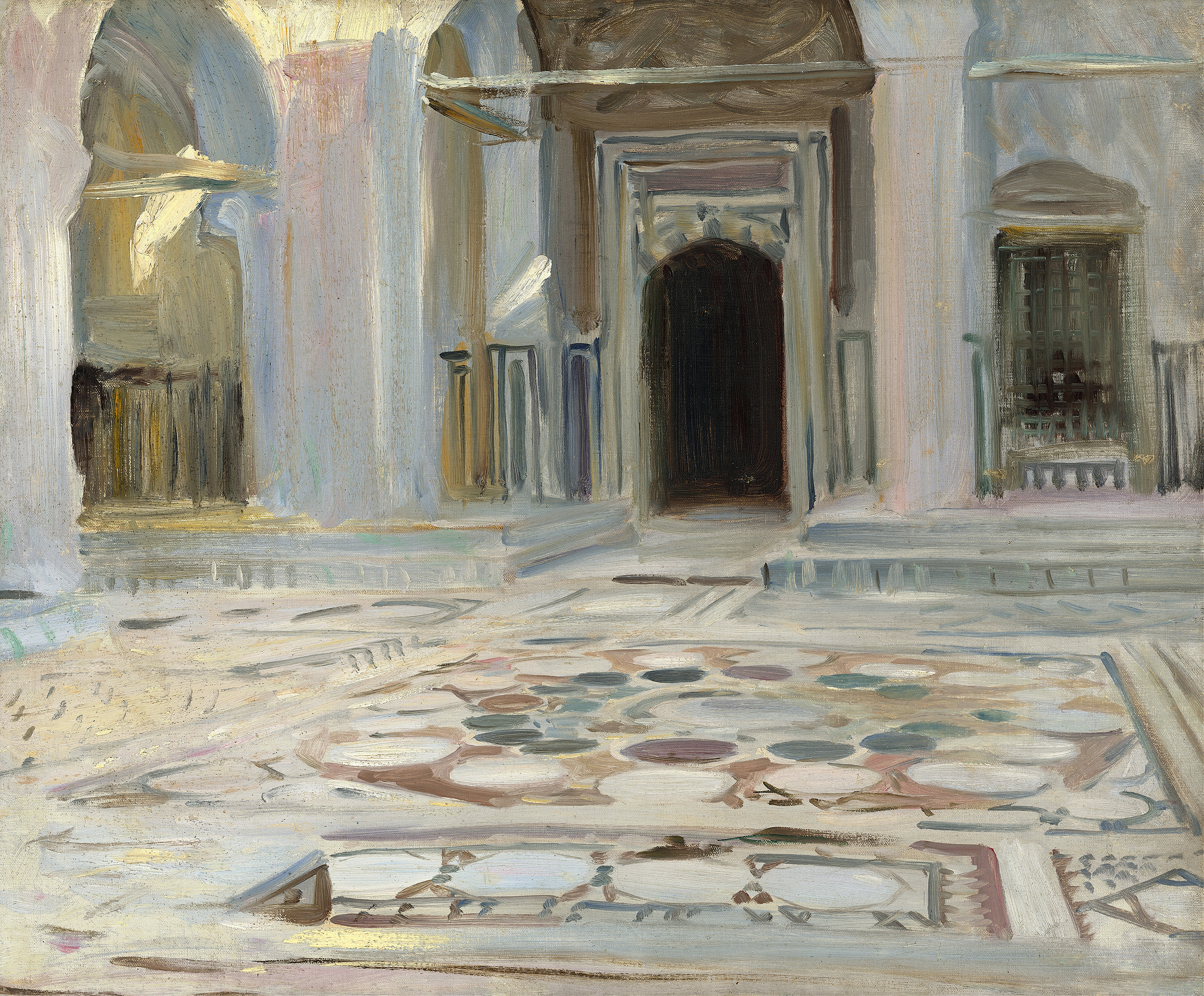 Pavement, Cairo, by John Singer Sargent, public domain