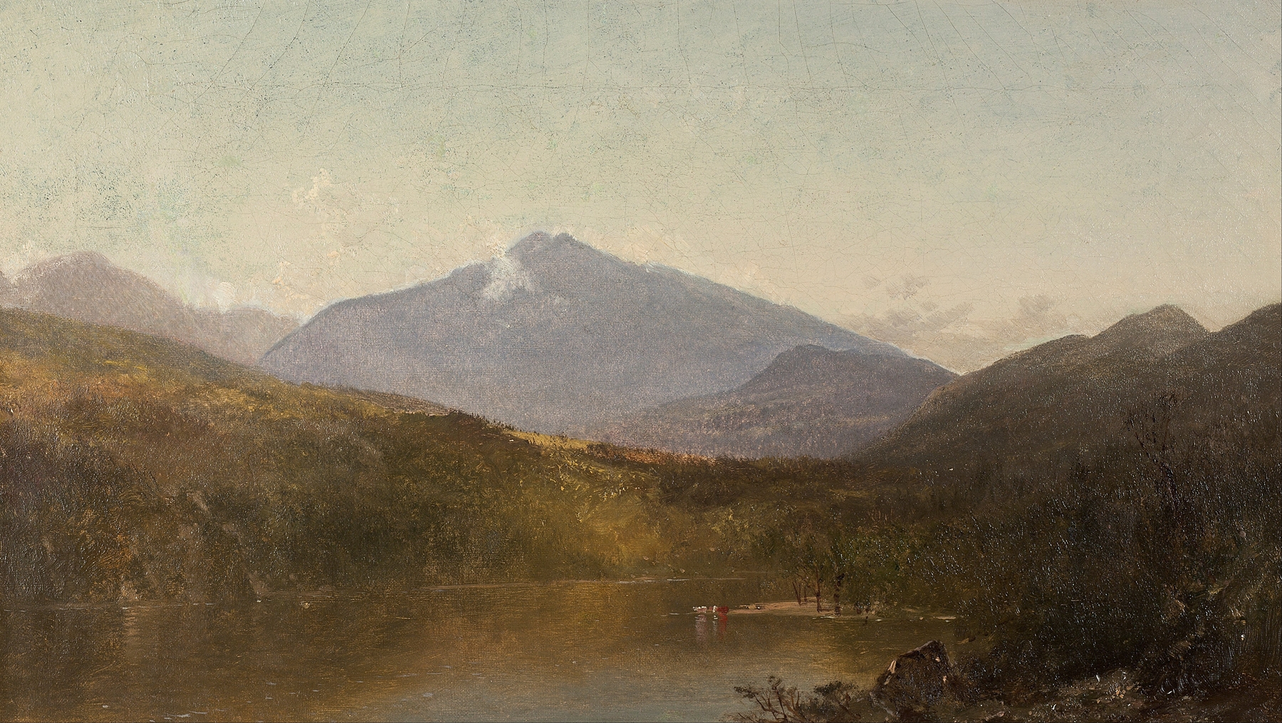 White Mountains from Shelburne, NH, by John Frederick Kensett, public domain