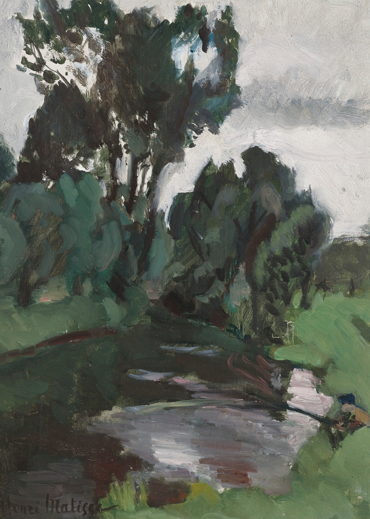 Arbres au bord de l’eau, Bohain, by Henri Matisse, public domain
